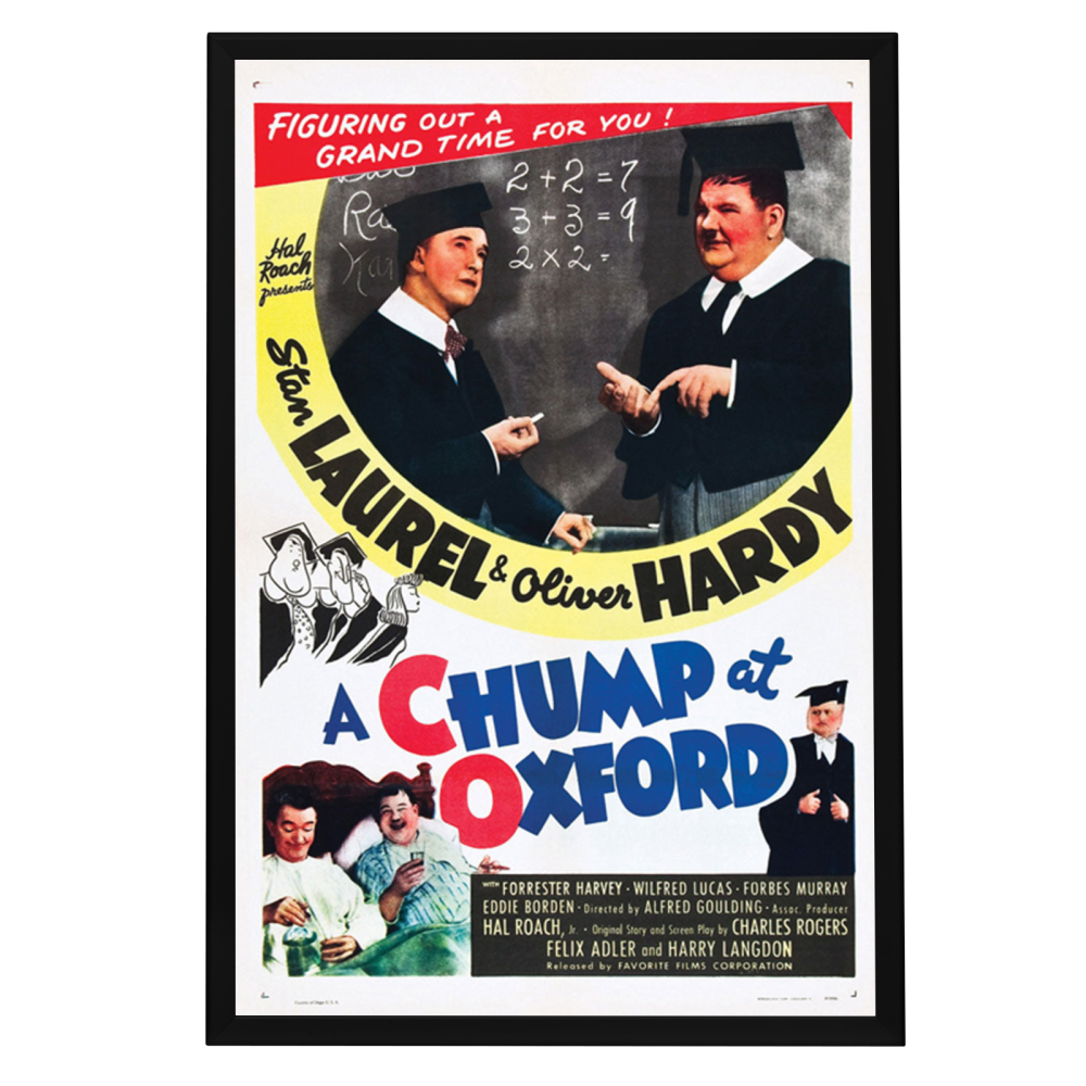 "Chump At Oxford" (1940) Framed Movie Poster