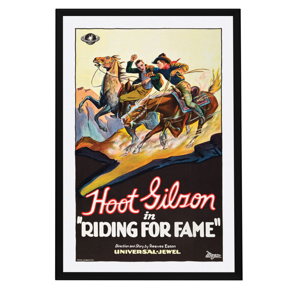 "Riding For Fame" (1928) Framed Movie Poster