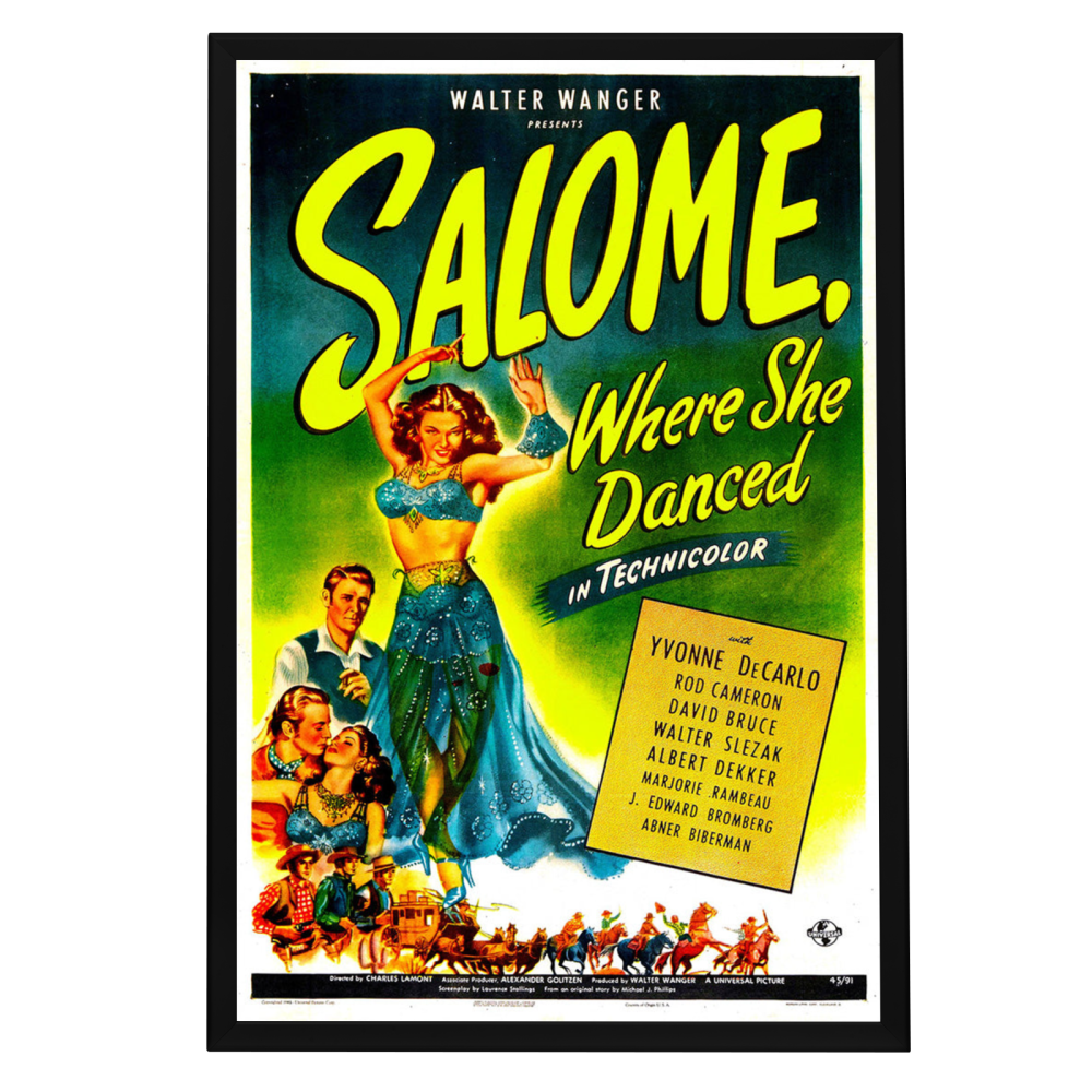"Salome Where She Danced" (1945) Framed Movie Poster
