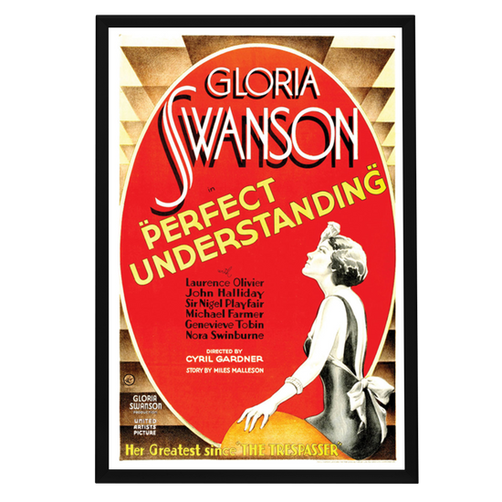 "Perfect Understanding" (1933) Framed Movie Poster