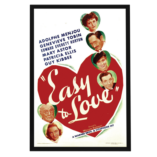 "Easy To Love" (1934) Framed Movie Poster