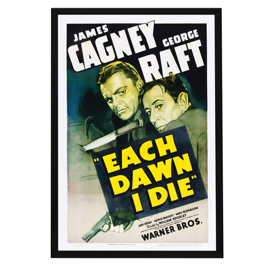 "Each Dawn I Die" (1939) Framed Movie Poster