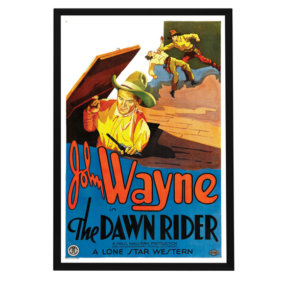 "Dawn Rider" (1935) Framed Movie Poster