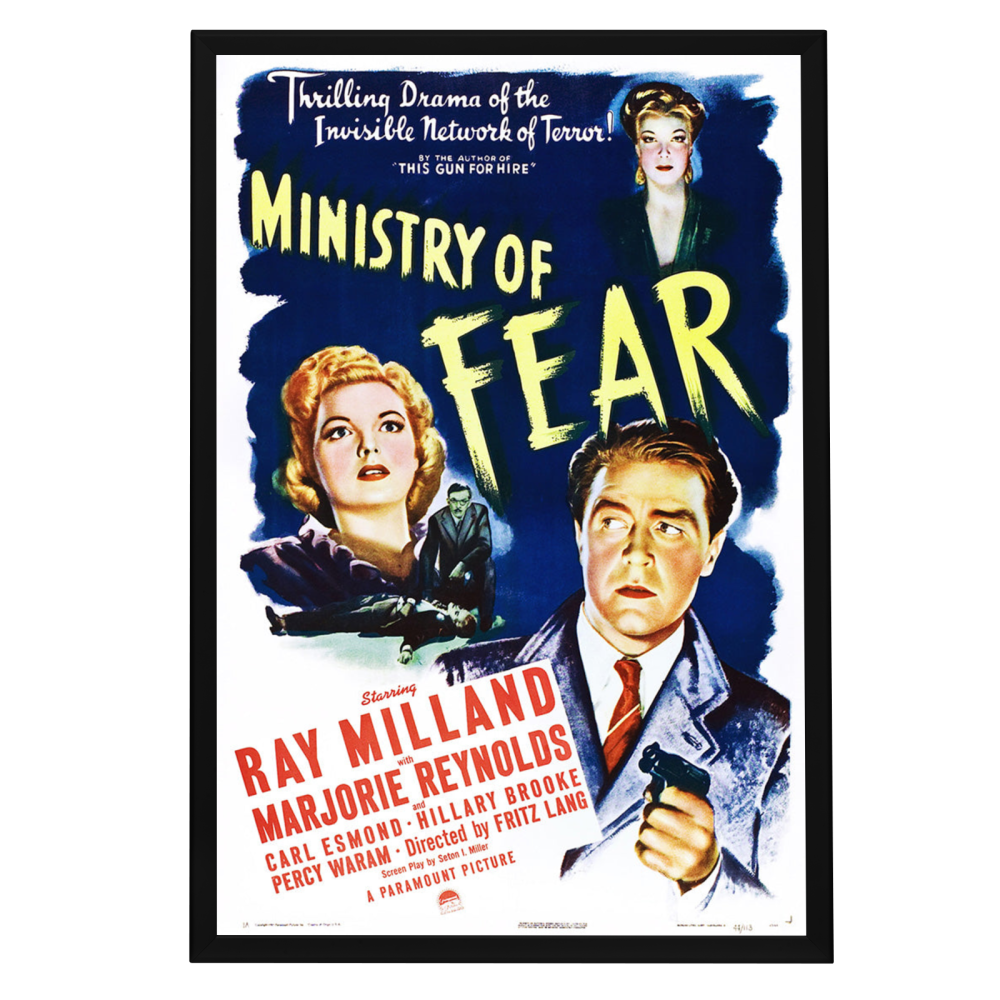 "Ministry Of Fear" (1944) Framed Movie Poster