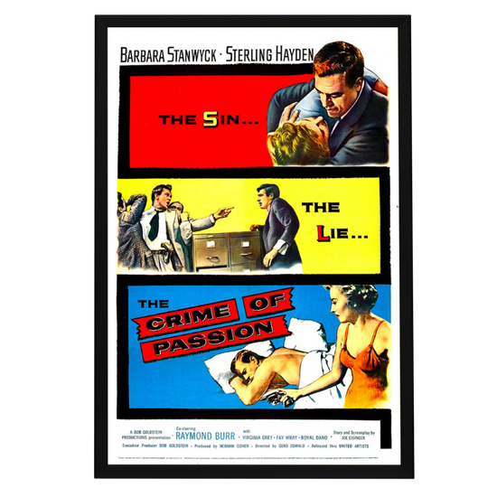 "Crime Of Passion" (1957) Framed Movie Poster