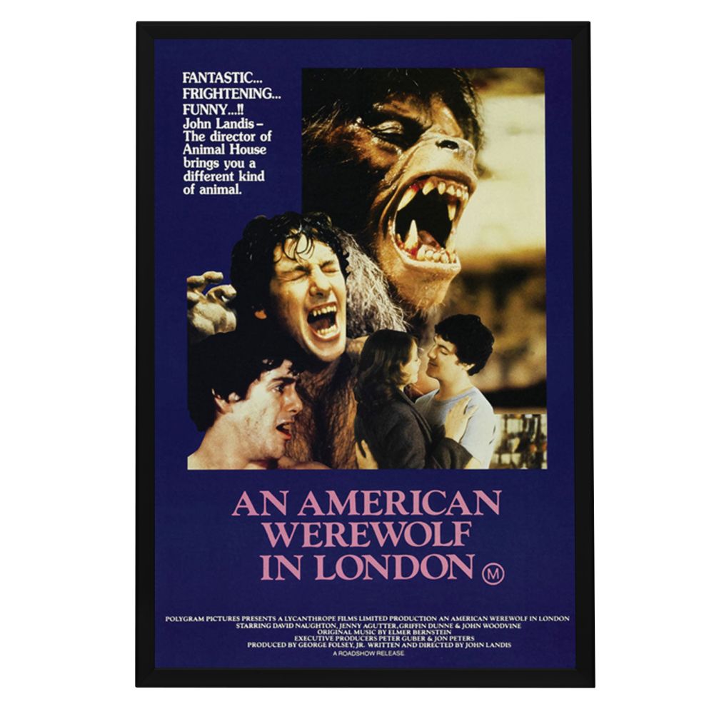 "American Werewolf In London" (1981) Framed Movie Poster