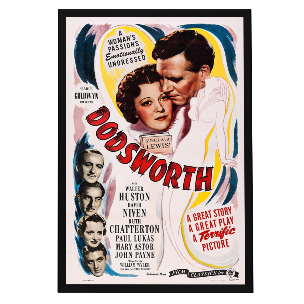 "Dodsworth" (1936) Framed Movie Poster