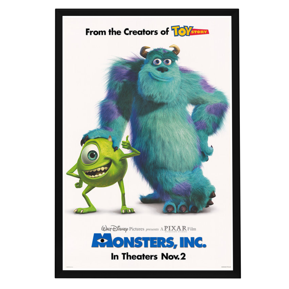 Monsters Inc 2001 Framed Movie Poster MoviePosterFrames monsters-inc-2001-framed-movie-poster-movieposterframes