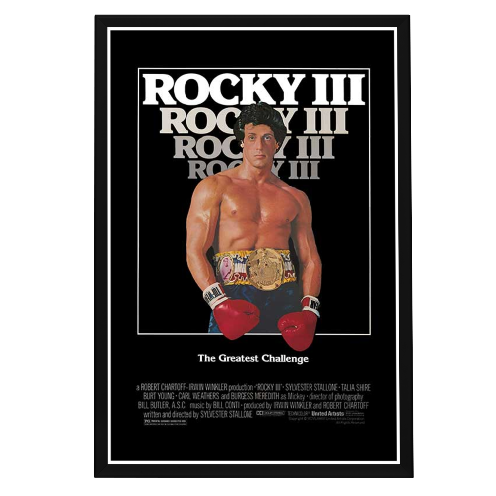 "Rocky III" Framed Movie Poster