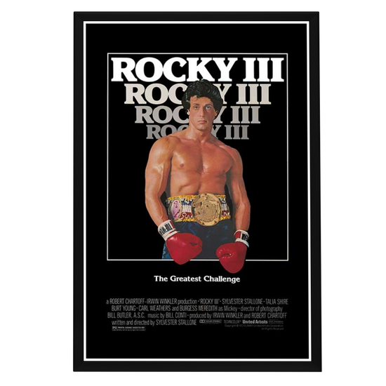 "Rocky III" Framed Movie Poster