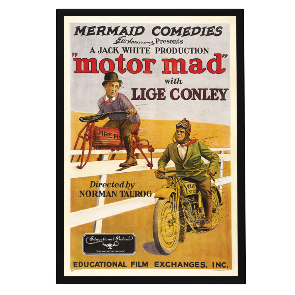 "Motor Mad" (1924) Framed Movie Poster