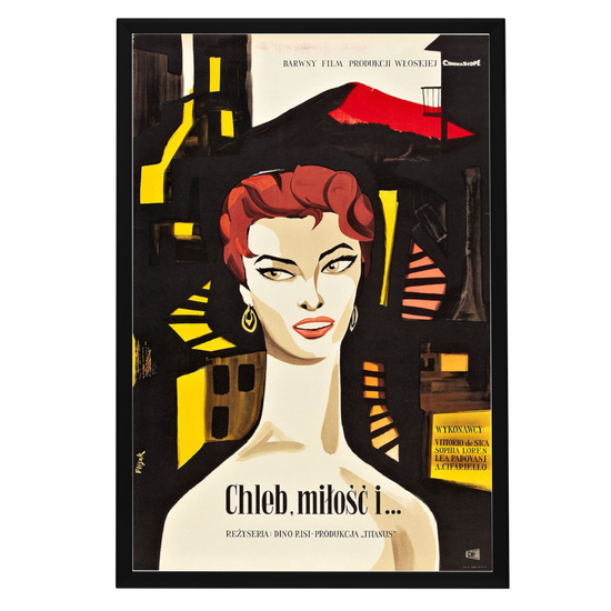 "Scandal In Sorrento (Polish)" (1955) Framed Movie Poster