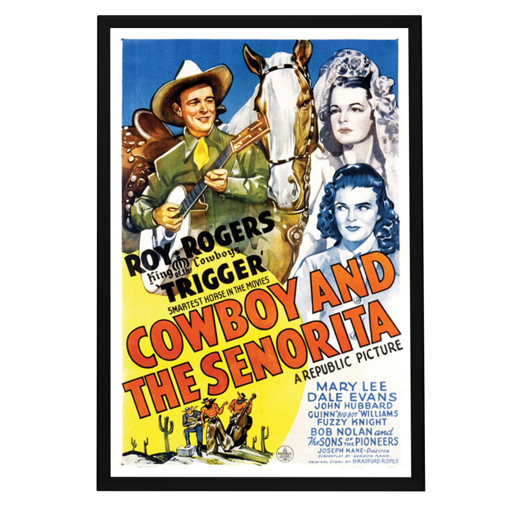 "Cowboy And The Senorita" (1944) Framed Movie Poster