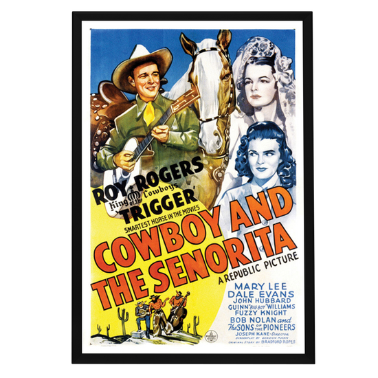 "Cowboy And The Senorita" (1944) Framed Movie Poster