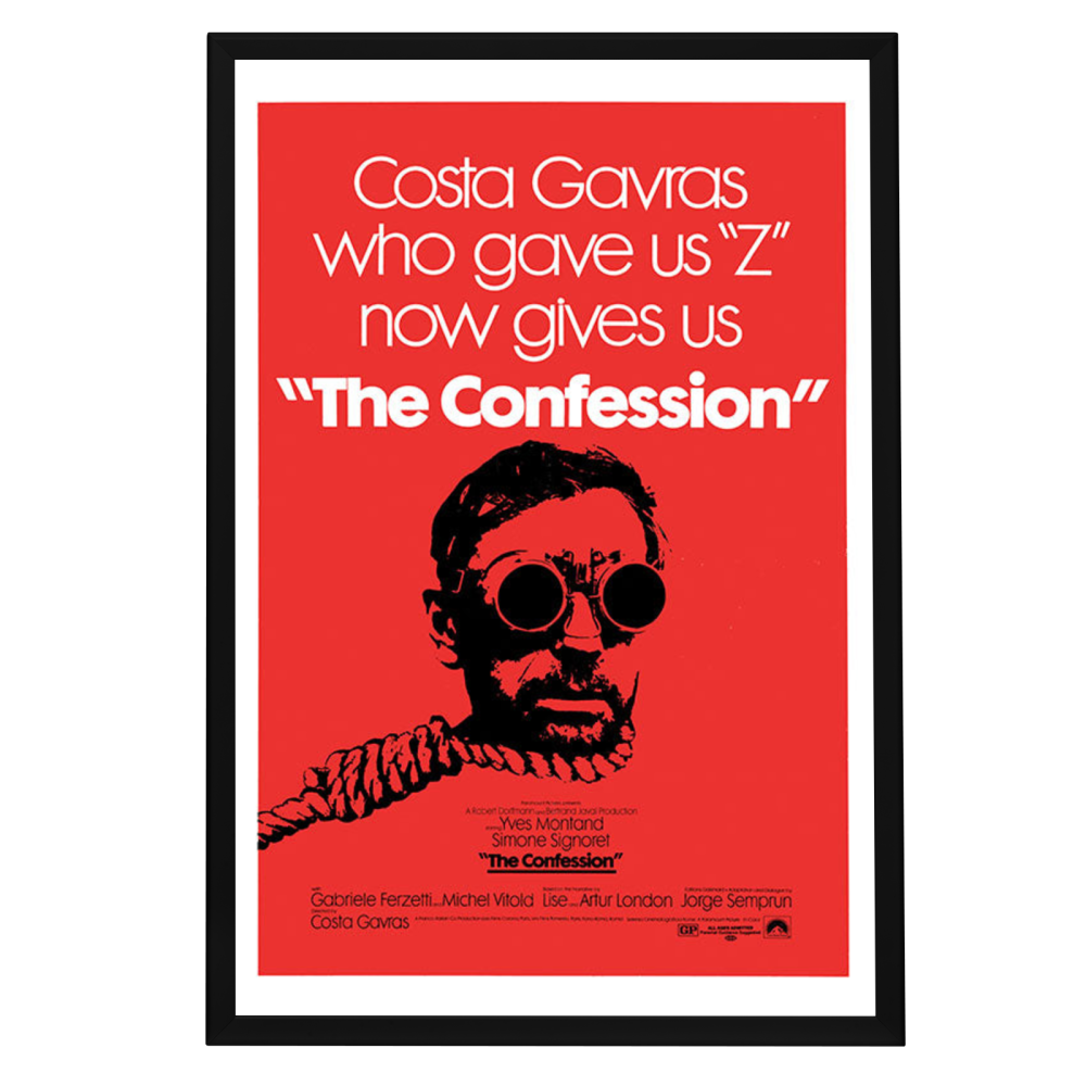 "Confession" (1970) Framed Movie Poster