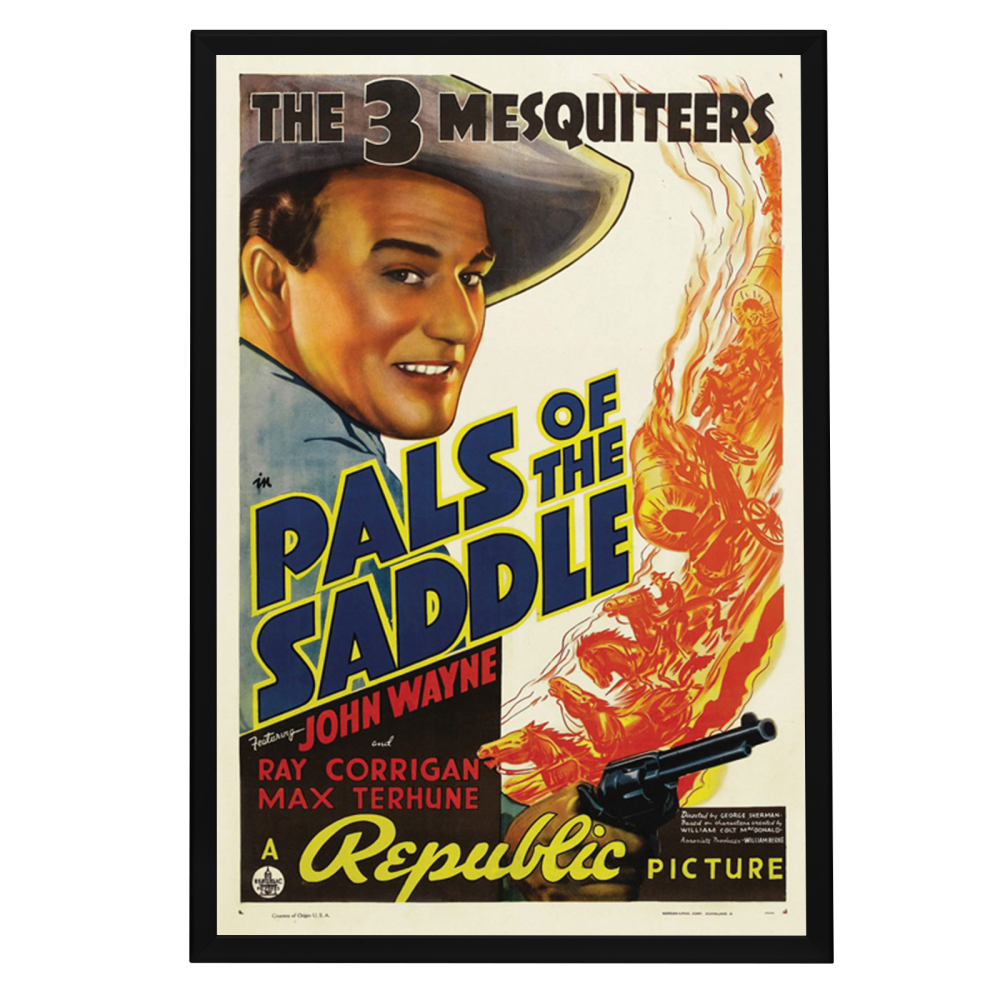 "Pals Of The Saddle" (1938) Framed Movie Poster