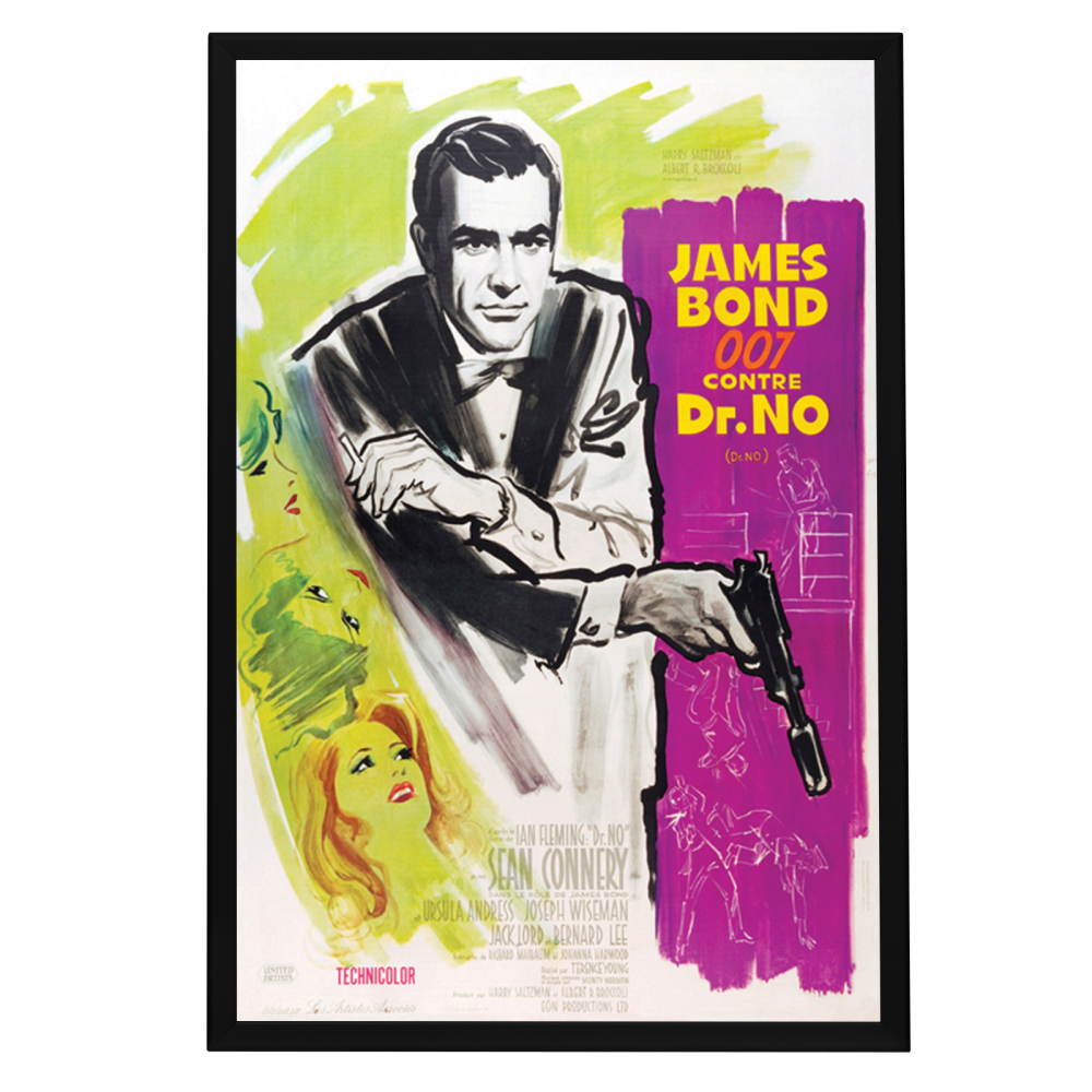 "Dr. No (French)" (1962) Framed Movie Poster