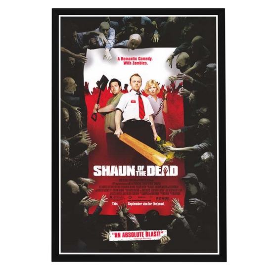 "Shaun of the Dead" (2004) Framed Movie Poster
