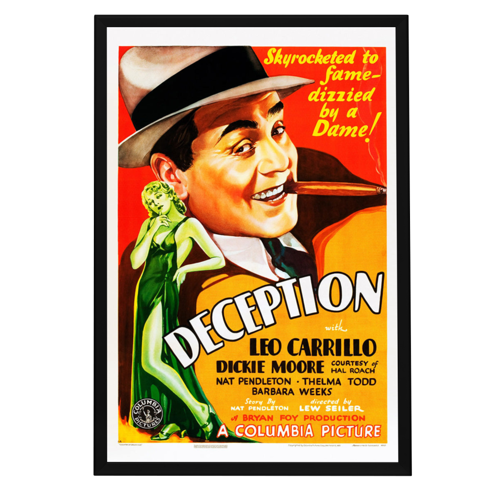 "Deception" (1932) Framed Movie Poster