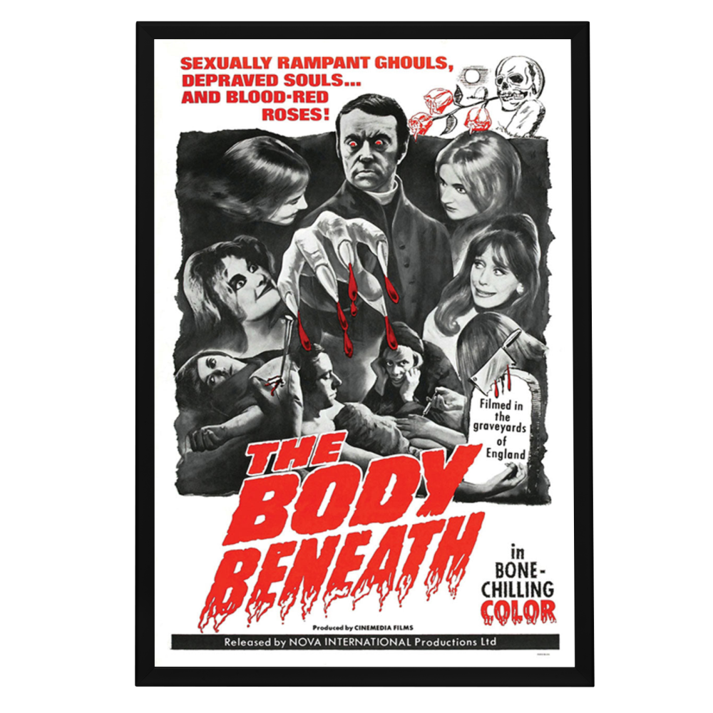 "Body Beneath" (1970) Framed Movie Poster