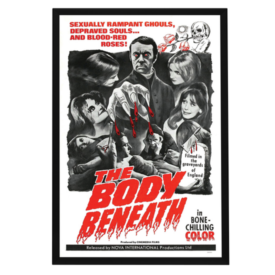 "Body Beneath" (1970) Framed Movie Poster