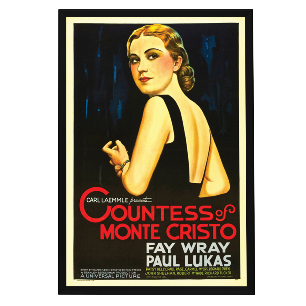 "Countess Of Monte Cristo" (1934) Framed Movie Poster