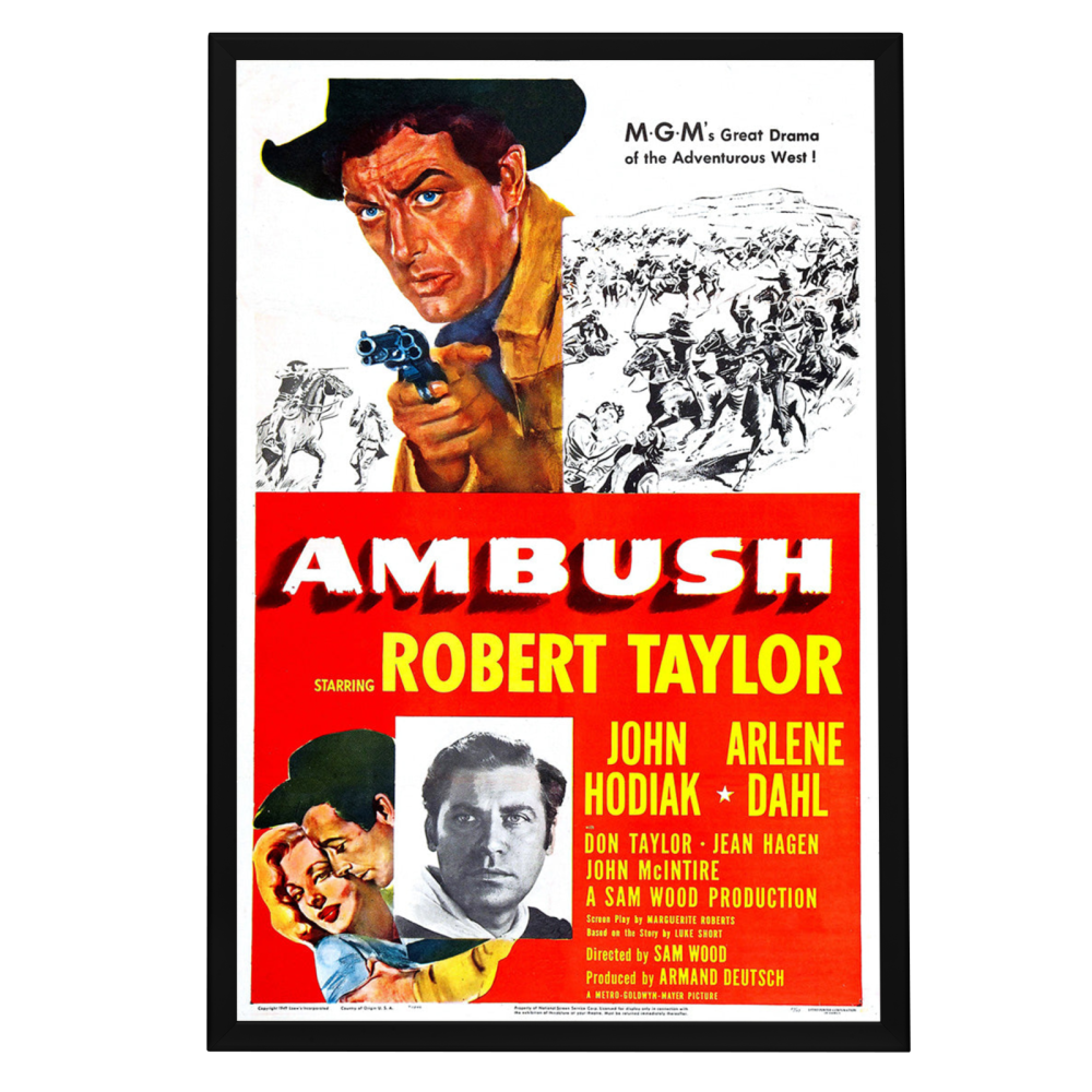 "Ambush" (1950) Framed Movie Poster