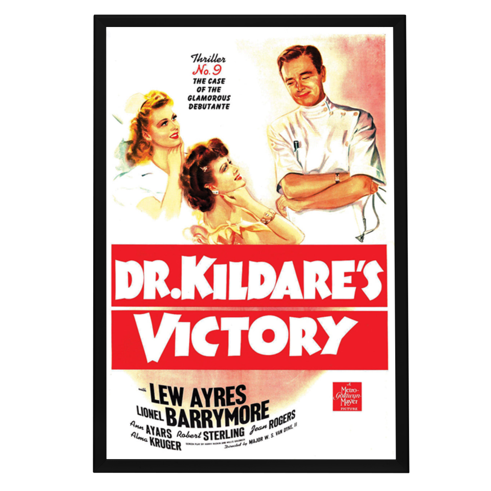 "Dr. Kildare's Victory 'Thriller No. 9" Framed Movie Poster