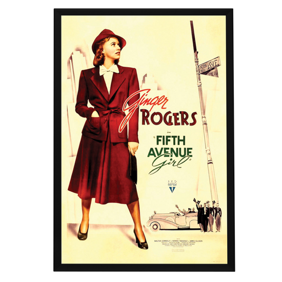 "Fifth Avenue Girl" (1939) Framed Movie Poster