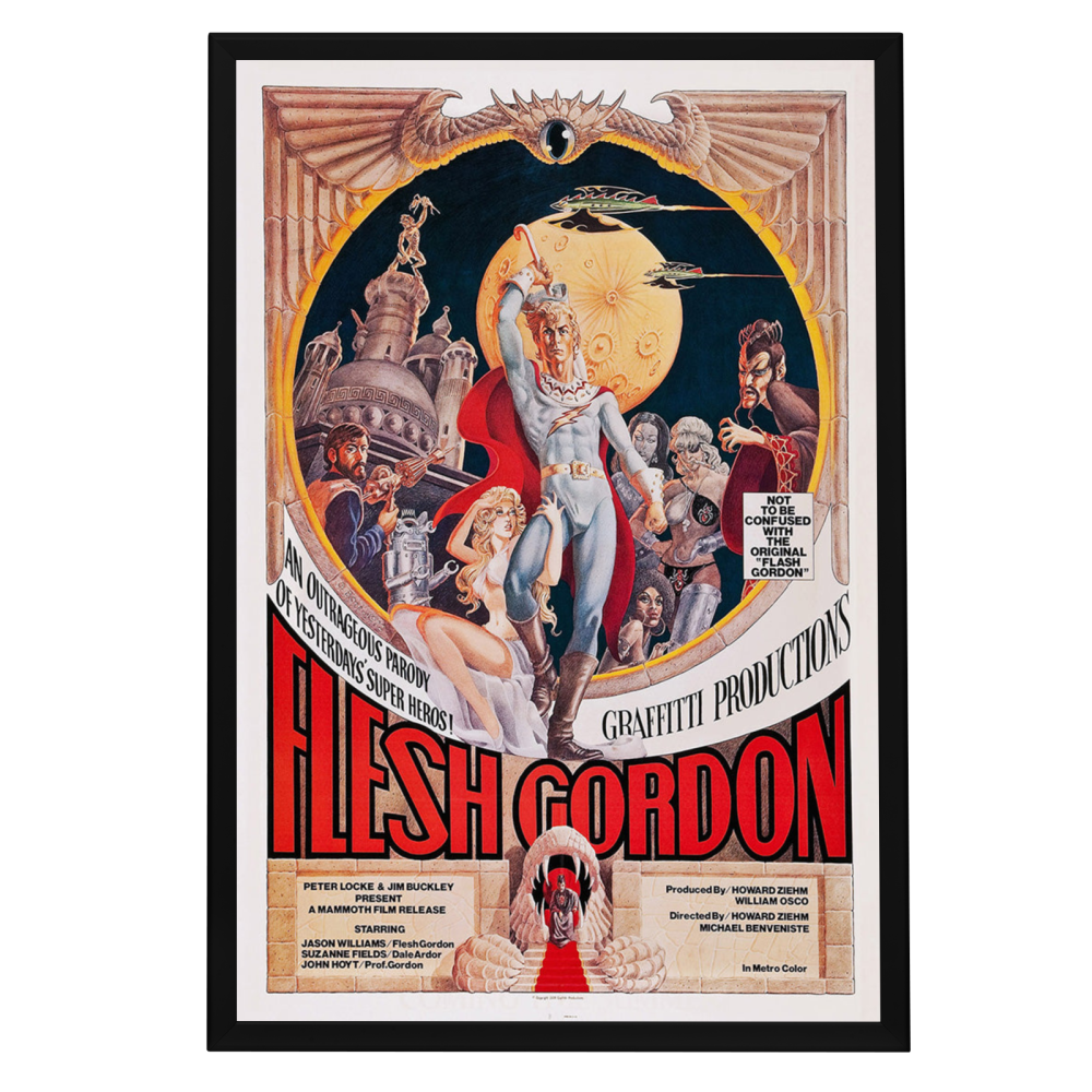 "Flesh Gordon" (1974) Framed Movie Poster