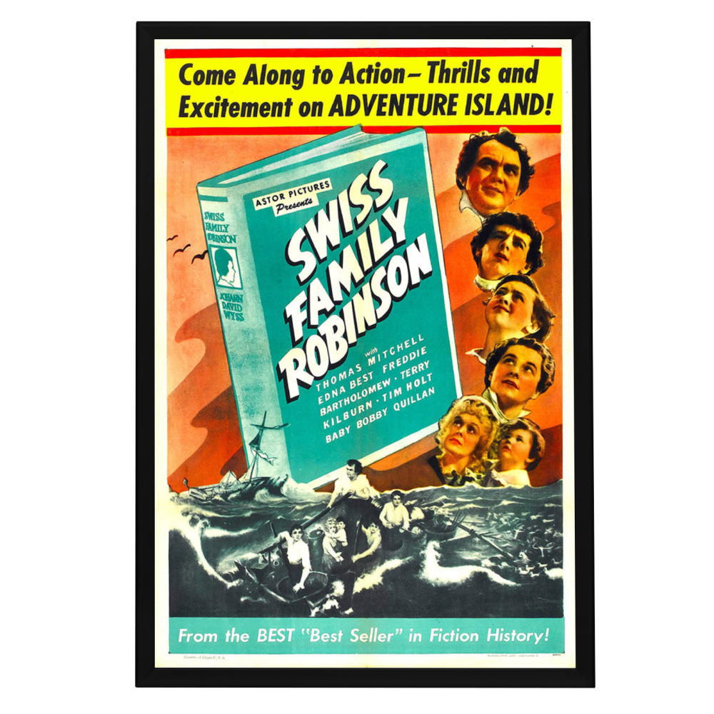 "Swiss Family Robinson" (1940) Framed Movie Poster