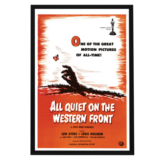 "All Quiet On The Western Front" (1930) Framed Movie Poster