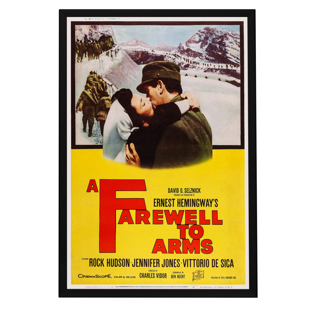 "Farewell To Arms" (1957) Framed Movie Poster