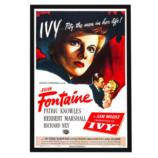 "Ivy" (1947) Framed Movie Poster