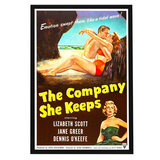 "Company She Keeps" (1951) Framed Movie Poster