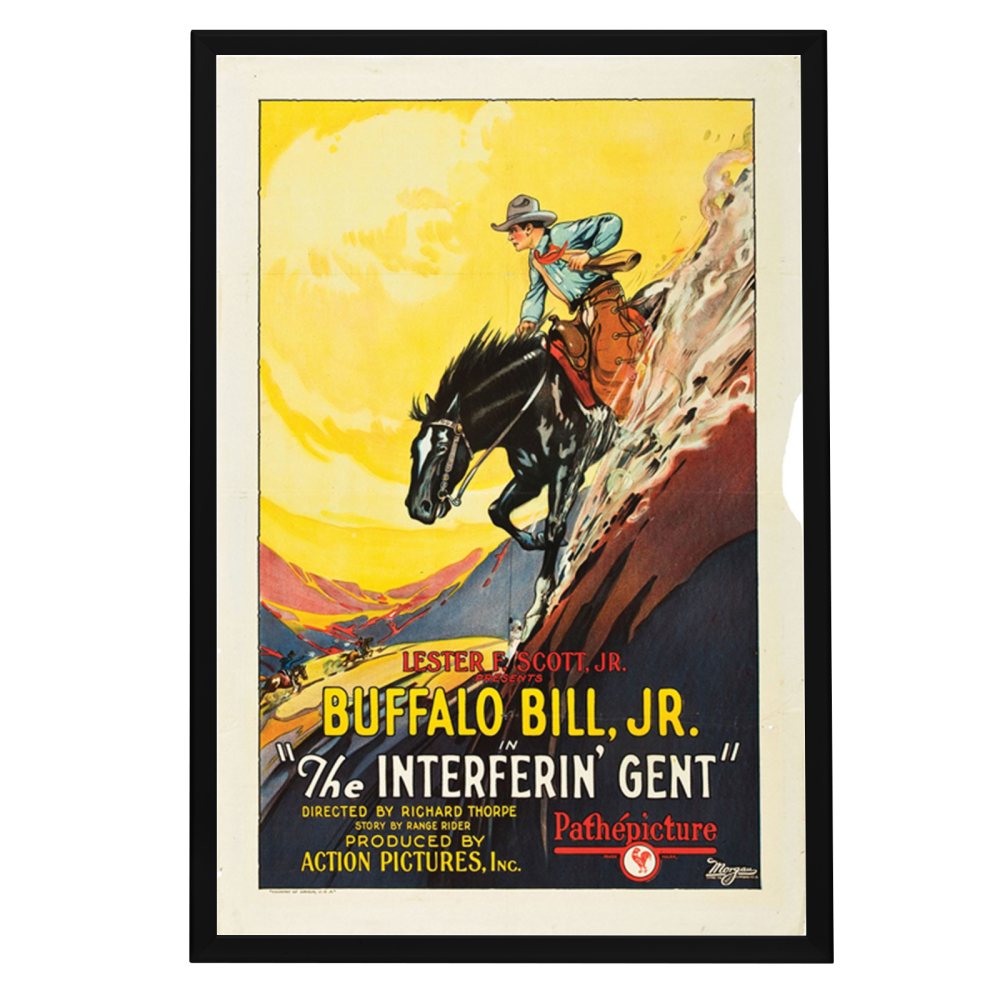 "Interferin' Gent" (1927) Framed Movie Poster