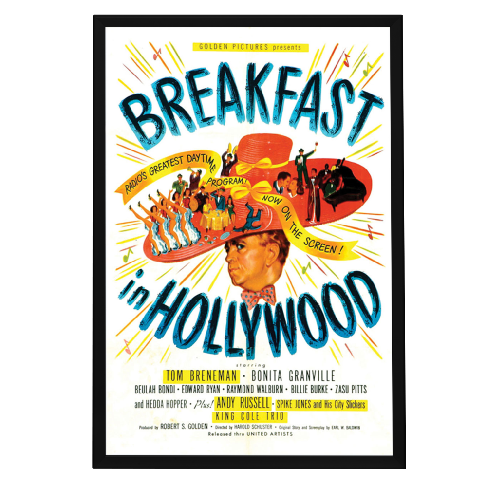 "Breakfast In Hollywood" (1946) Framed Movie Poster