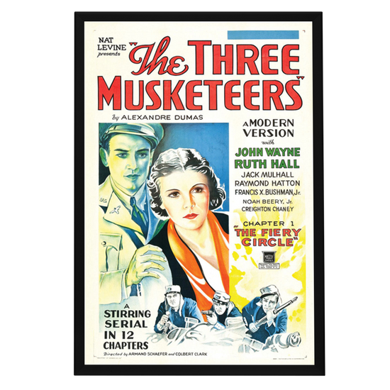 "Three Musketeers" (1933) Framed Movie Poster