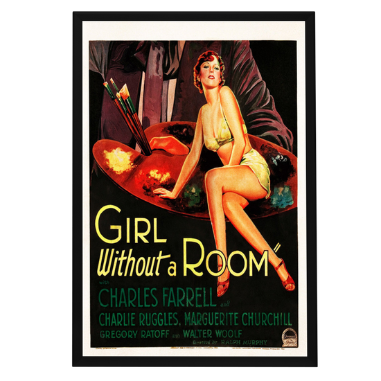 "Girl Without A Room" (1933) Framed Movie Poster