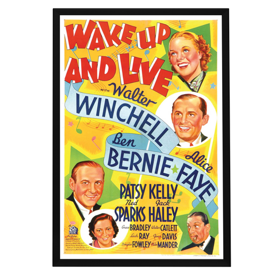 "Wake Up And Live" (1937) Framed Movie Poster