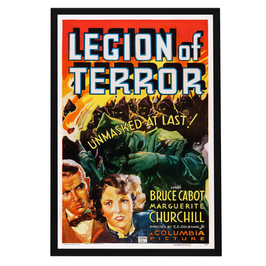 "Legion Of Terror" (1936) Framed Movie Poster