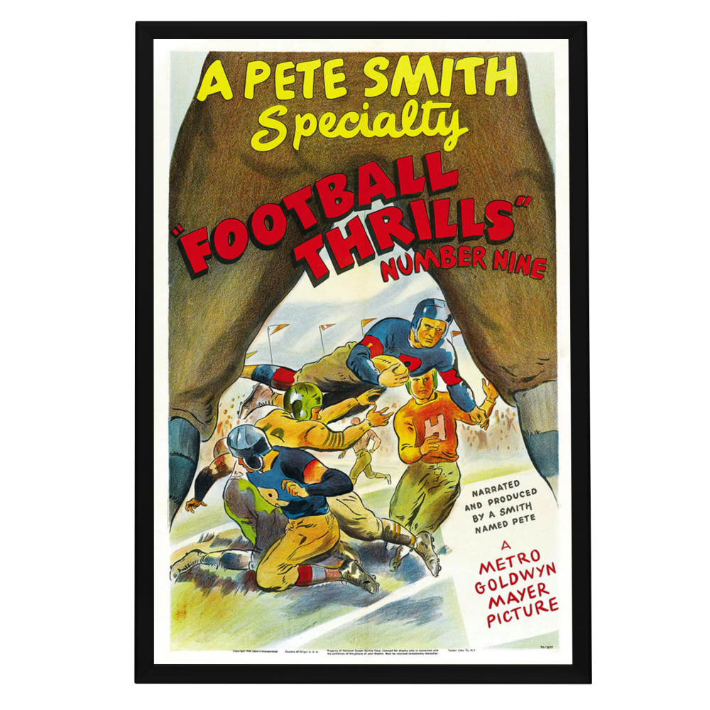 "Football Thrills No. 9" (1931) Framed Movie Poster