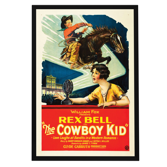 "Cowboy Kid" (1928) Framed Movie Poster