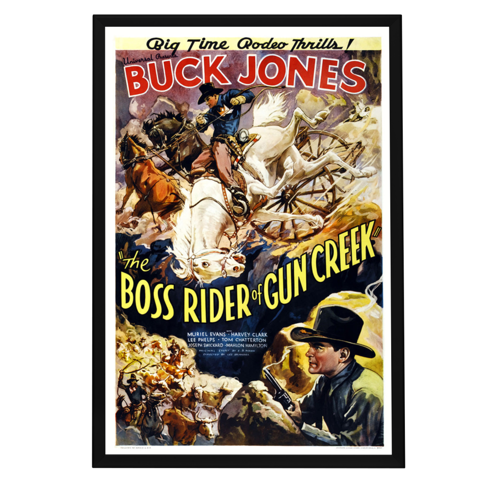 "Boss Rider Of Gun Creek" (1936) Framed Movie Poster