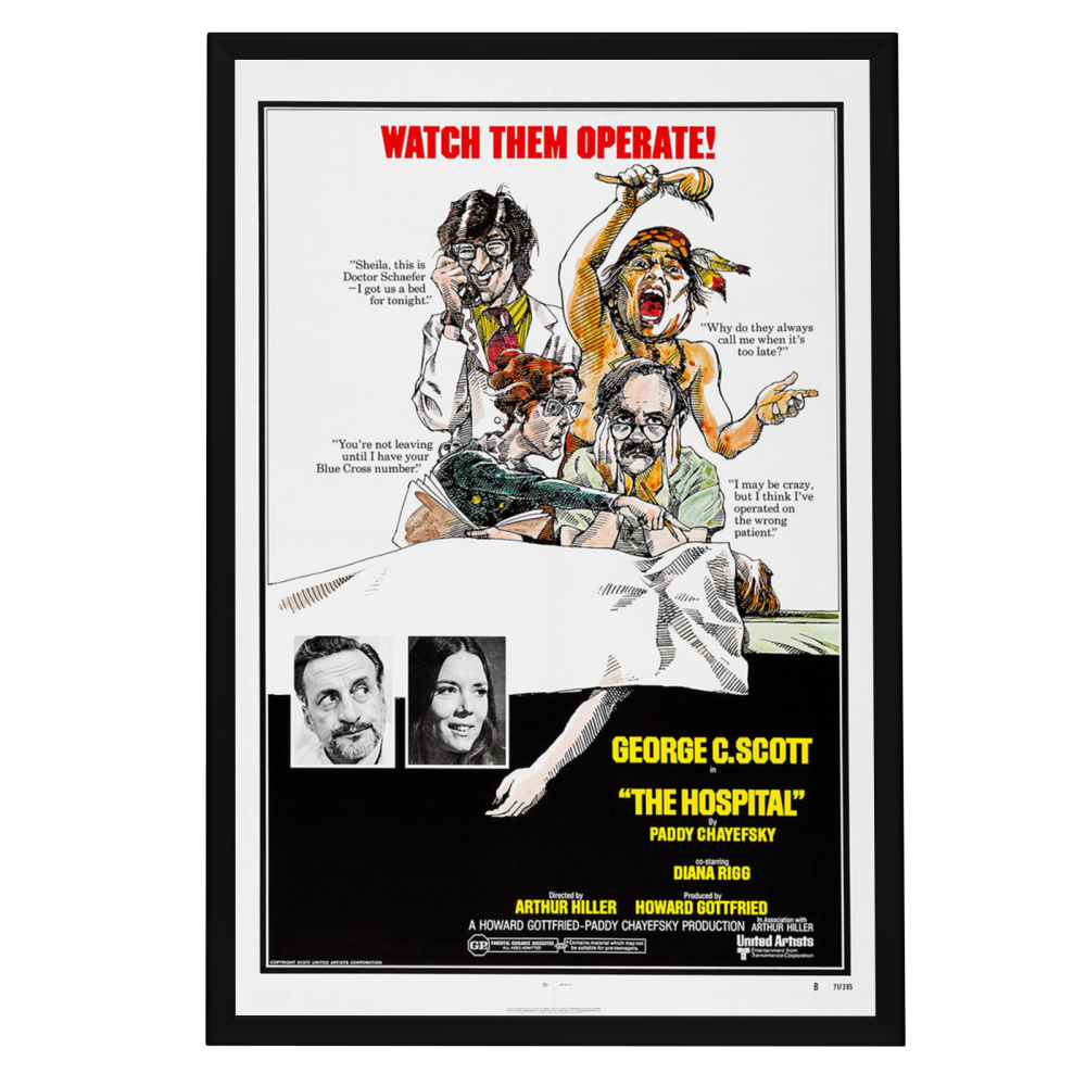 "Hospital" (1971) Framed Movie Poster