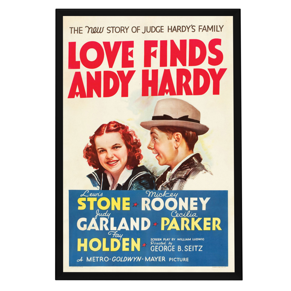 "Love Finds Andy Hardy" (1938) Framed Movie Poster