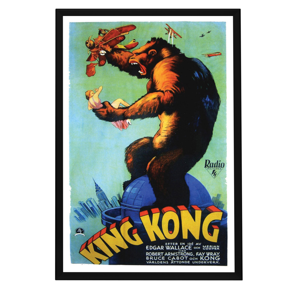 "King Kong" (1933) Framed Movie Poster