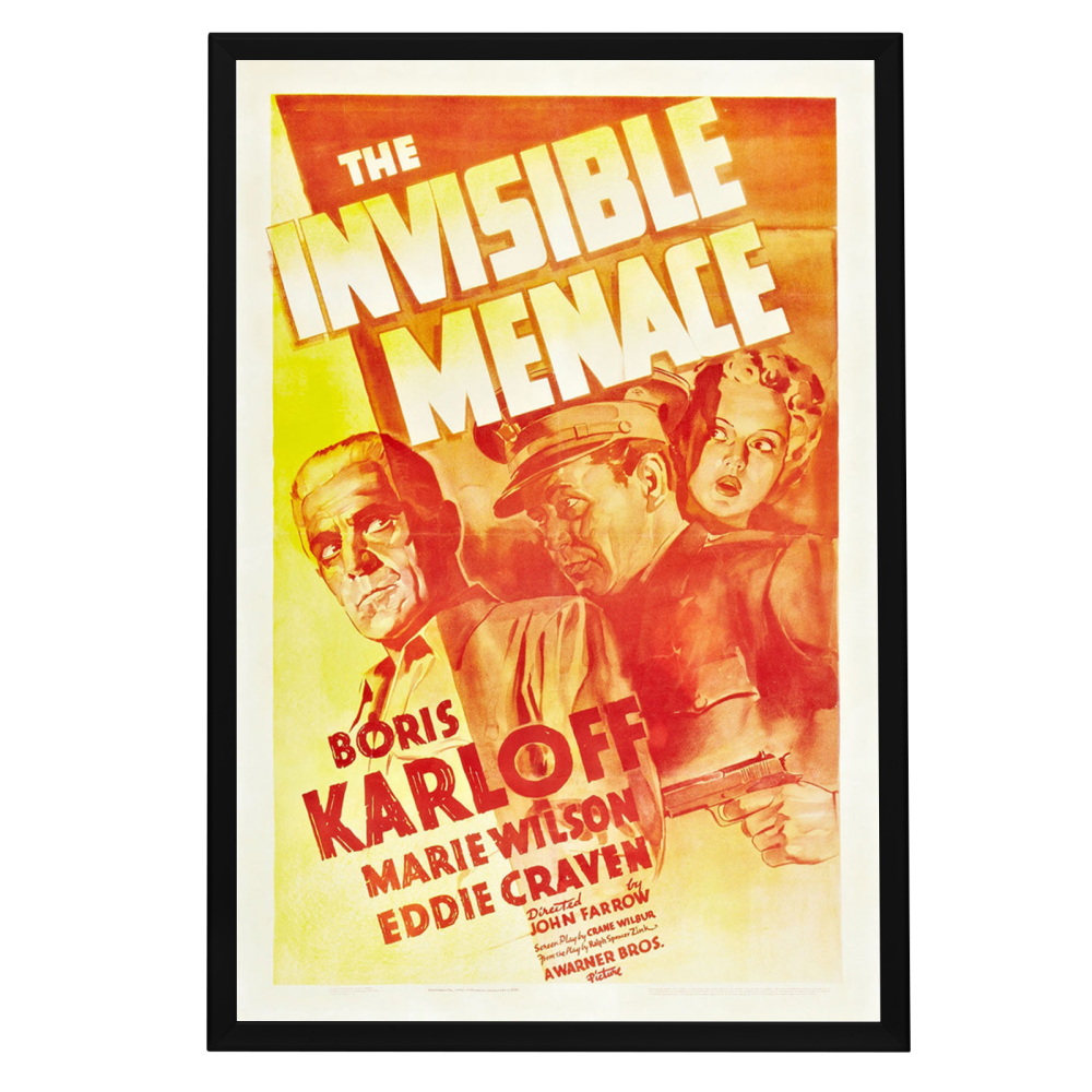 "Invisible Menace" (1938) Framed Movie Poster