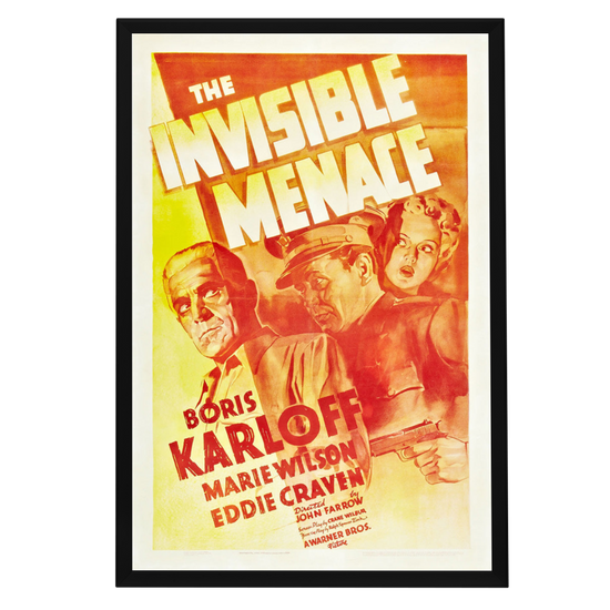 "Invisible Menace" (1938) Framed Movie Poster