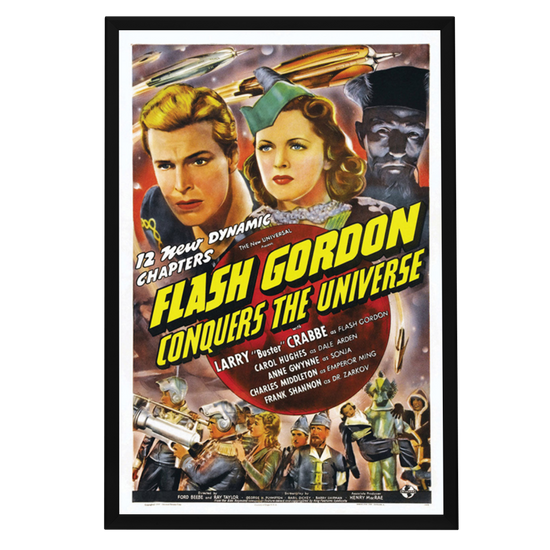 "Flash Gordon Conquers The Universe" (1940) Framed Movie Poster